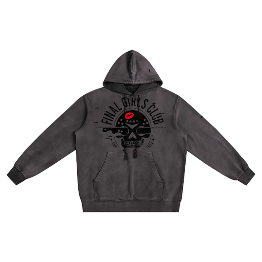 Heavyweight Pure Cotton Hand-Frayed Monkey Washed Hoodie