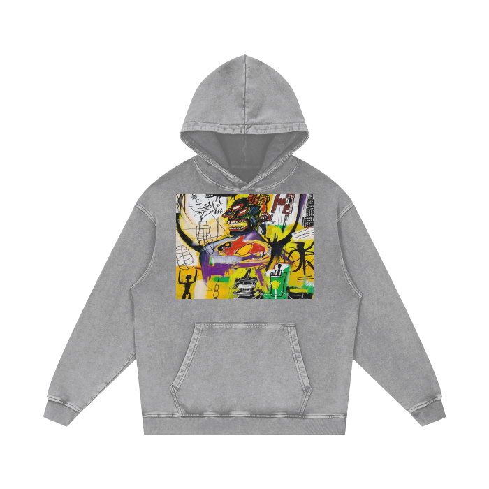 Acid Wash Oversize Hoodie - 420 GSM