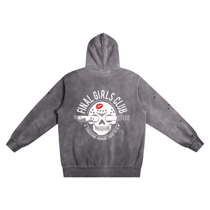 Heavyweight Pure Cotton Hand-Frayed Monkey Washed Hoodie