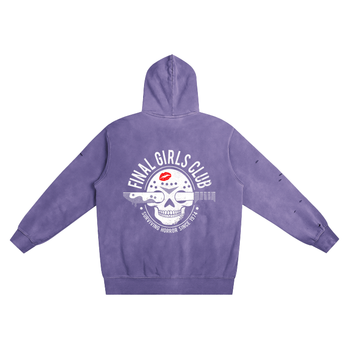 Heavyweight Pure Cotton Hand-Frayed Monkey Washed Hoodie